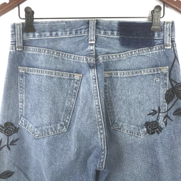 Rag & Bone Ramona Embroidered Boyfriend Jeans - Picture 6 of 8